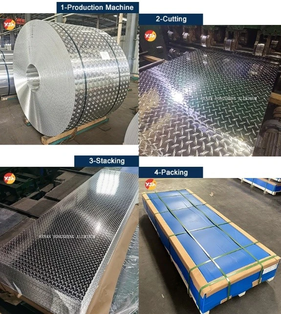 5052 H32 Anti-Slip Aluminum Checkered Plate Packing 5052 H32 Anti-Slip Aluminum Checkered Plate Packing